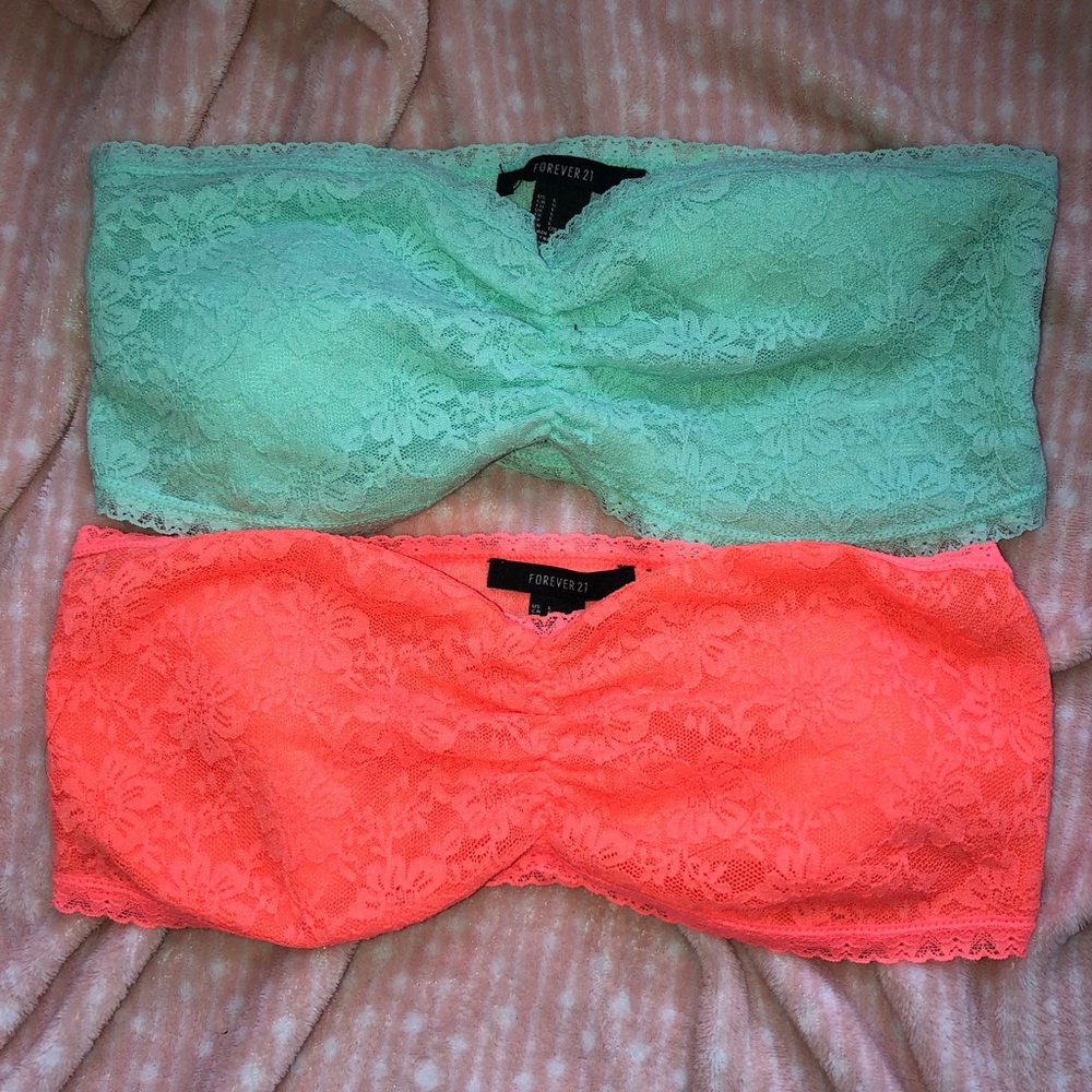 TWO lace bandeaus - Juniors